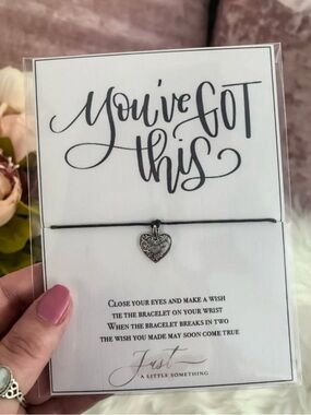 5for$10 You Got This Inspirational Wish Bracelet - Small gift, big meaning Heart